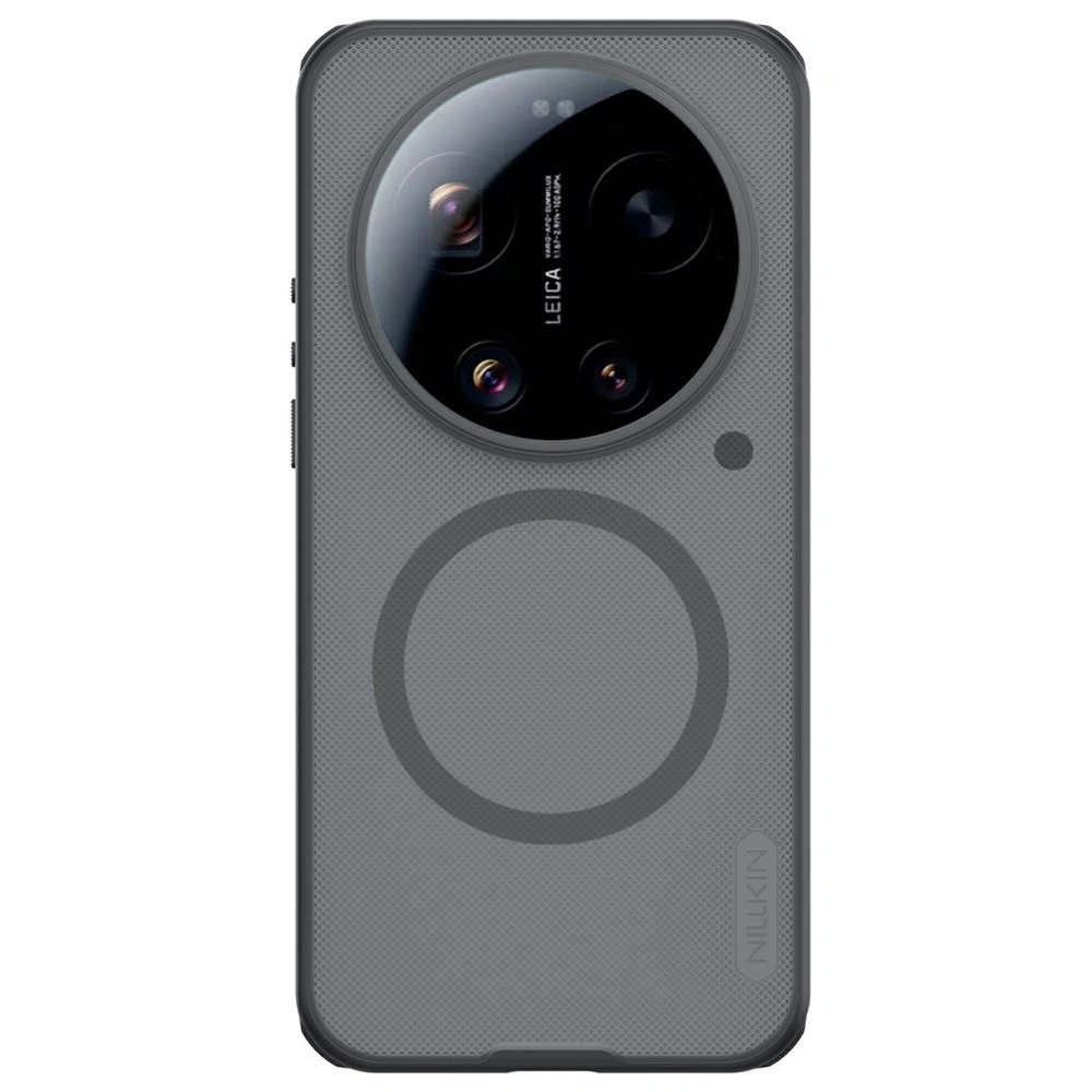 Custodia fumé per Xiaomi 17 Ultra, Nillkin Super Frosted Shield Pro, nera