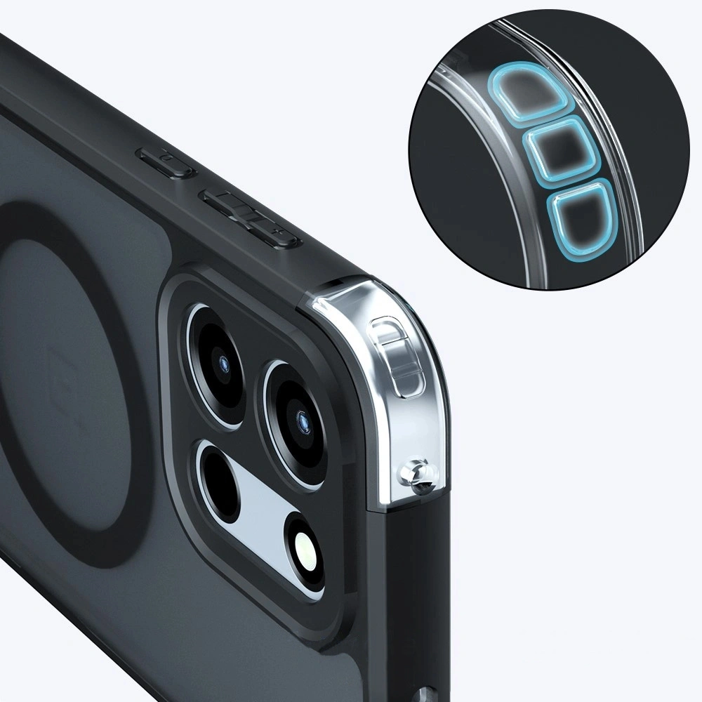 Coque pour OnePlus Nord 6, coque mate, pour MagSafe, noire