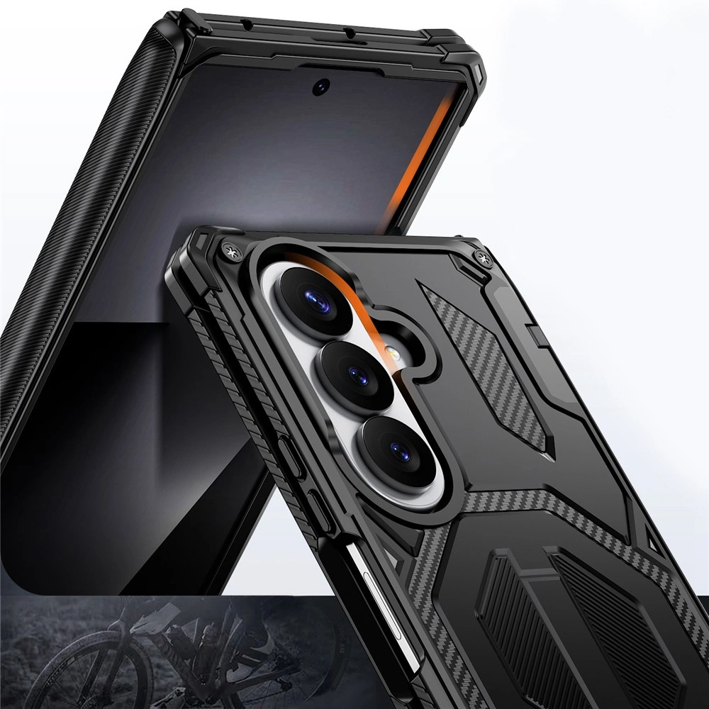 Funda blindada para Samsung Galaxy Z Fold 8 Ultra, con soporte y cubierta de bisagra, para MagSafe, negra