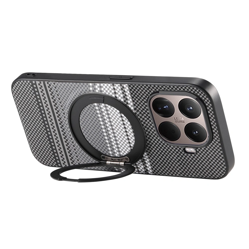 Funda para Xiaomi 17T, soporte giratorio, para MagSafe, con soporte, negro