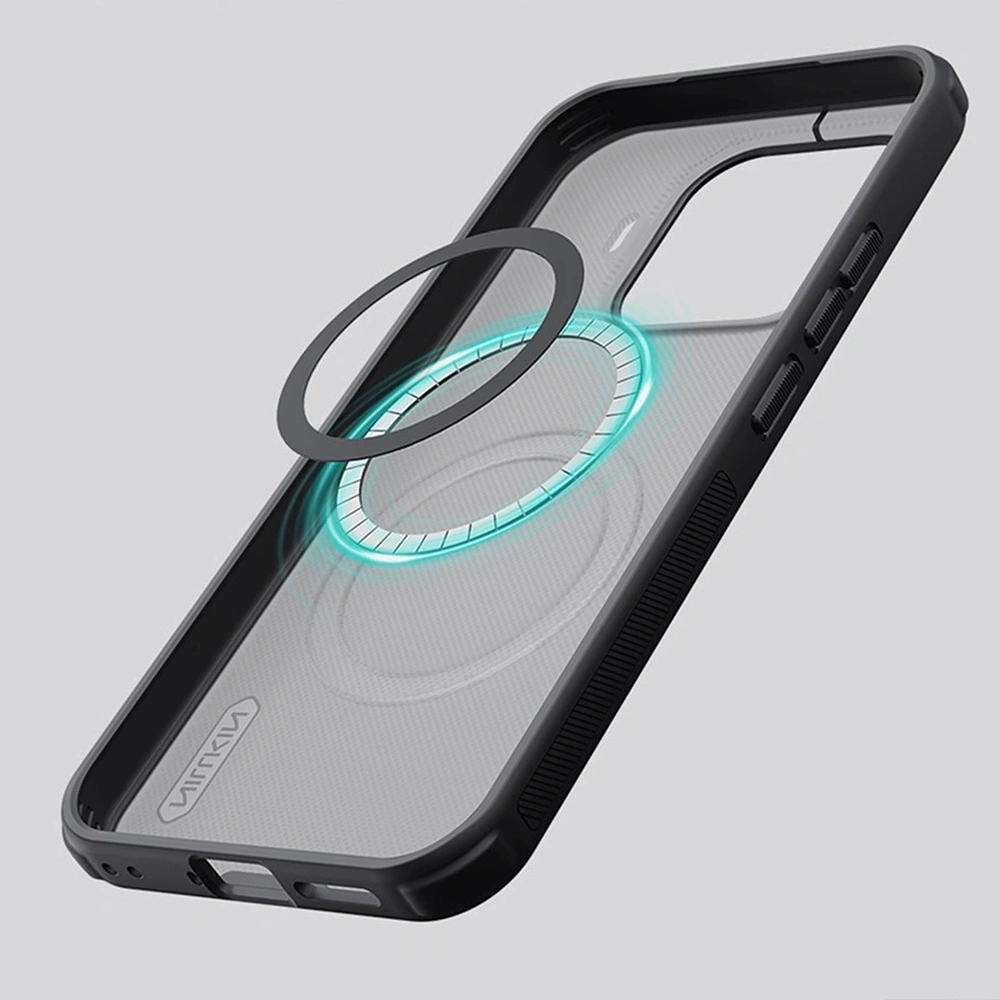 Custodia fumé per Xiaomi 17T Pro, Nillkin Frosted Shield Pro Magnetica, per MagSafe, nera