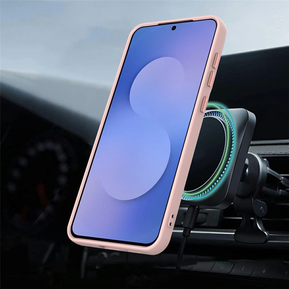 Custodia per Samsung Galaxy A27 5G, con supporto, per MagSafe, rosa