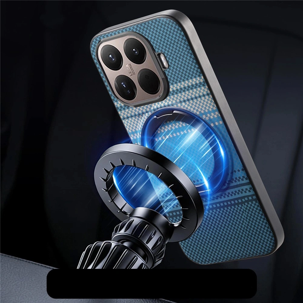 Funda para Xiaomi 17T, soporte giratorio, para MagSafe, con soporte, azul