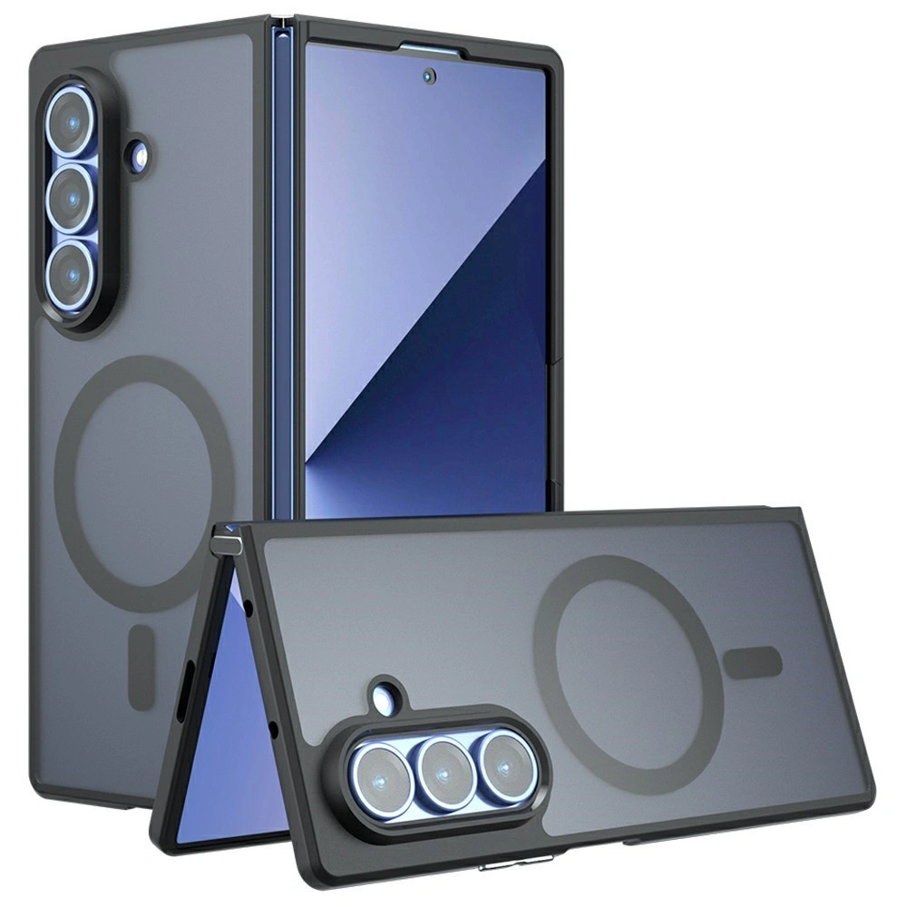 Custodia per Samsung Galaxy Z Fold 8 Ultra, custodia opaca erbord, per MagSafe, nera