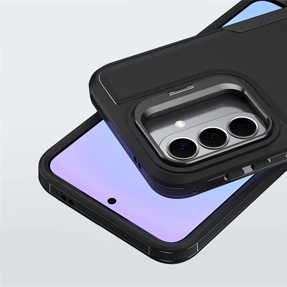 Coque blindée pour Samsung Galaxy A27 5G, avec support, noire
