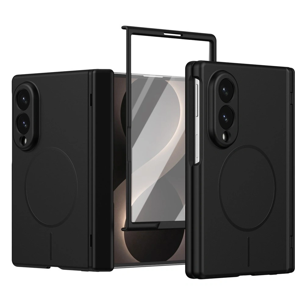 Custodia per Samsung Galaxy Z Fold 8, con vetro per lo schermo esterno, per MagSafe, nera