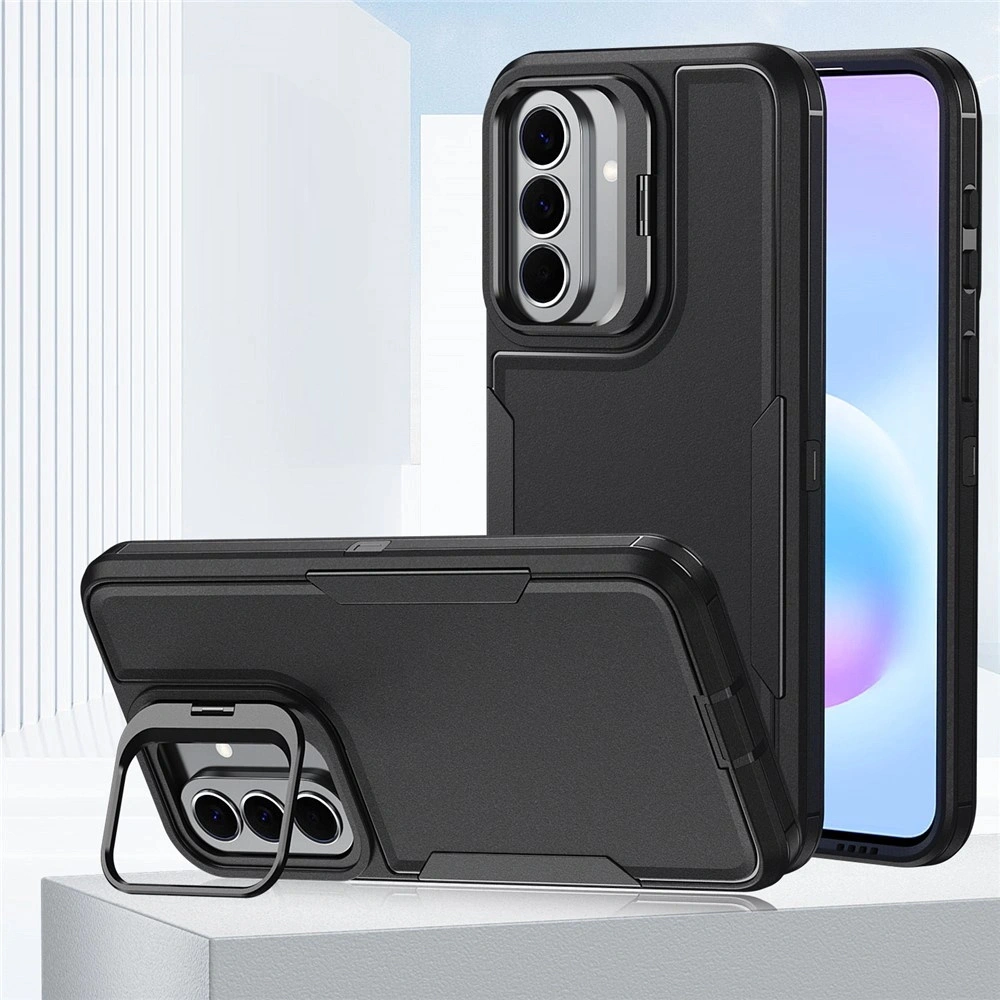 Étui blindé pour Samsung Galaxy A27 5G, avec support, noir