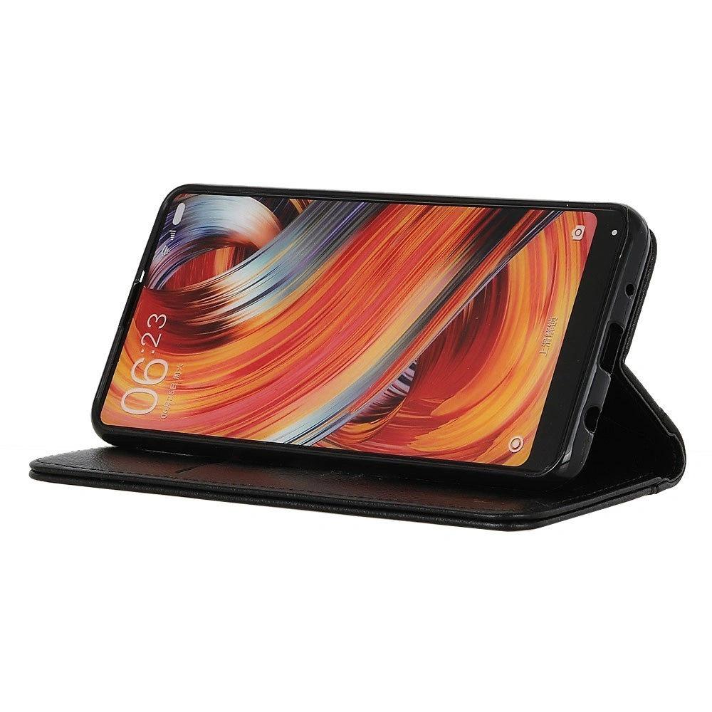 Funda tipo libro para Oppo Find X9 Ultra, cuero dividido, negro