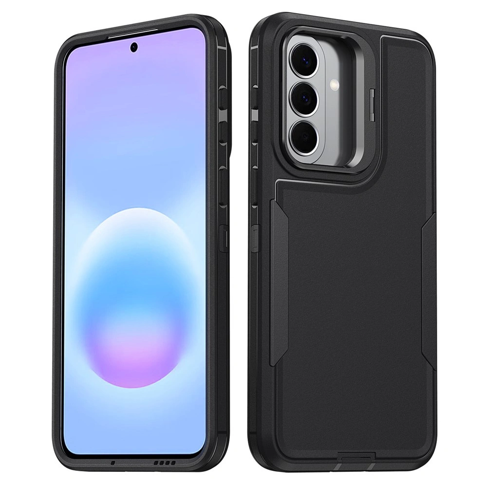 Coque blindée pour Samsung Galaxy A27 5G, avec support, noire
