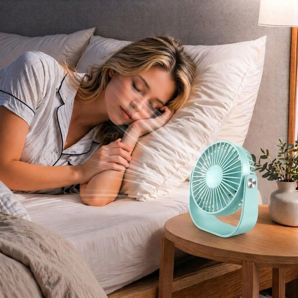 Ventilador de escritorio, LLD-F82, azul