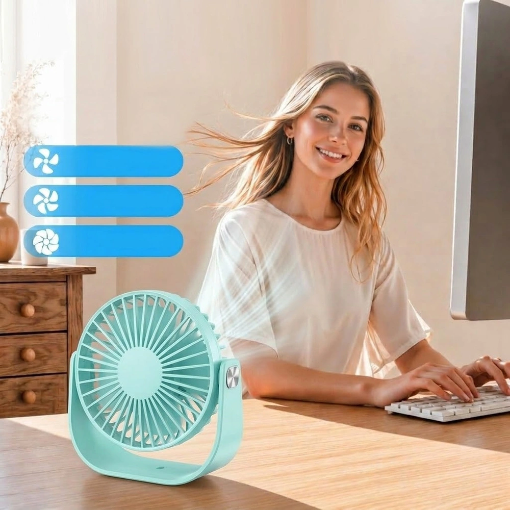 Ventilador de escritorio, LLD-F82, azul