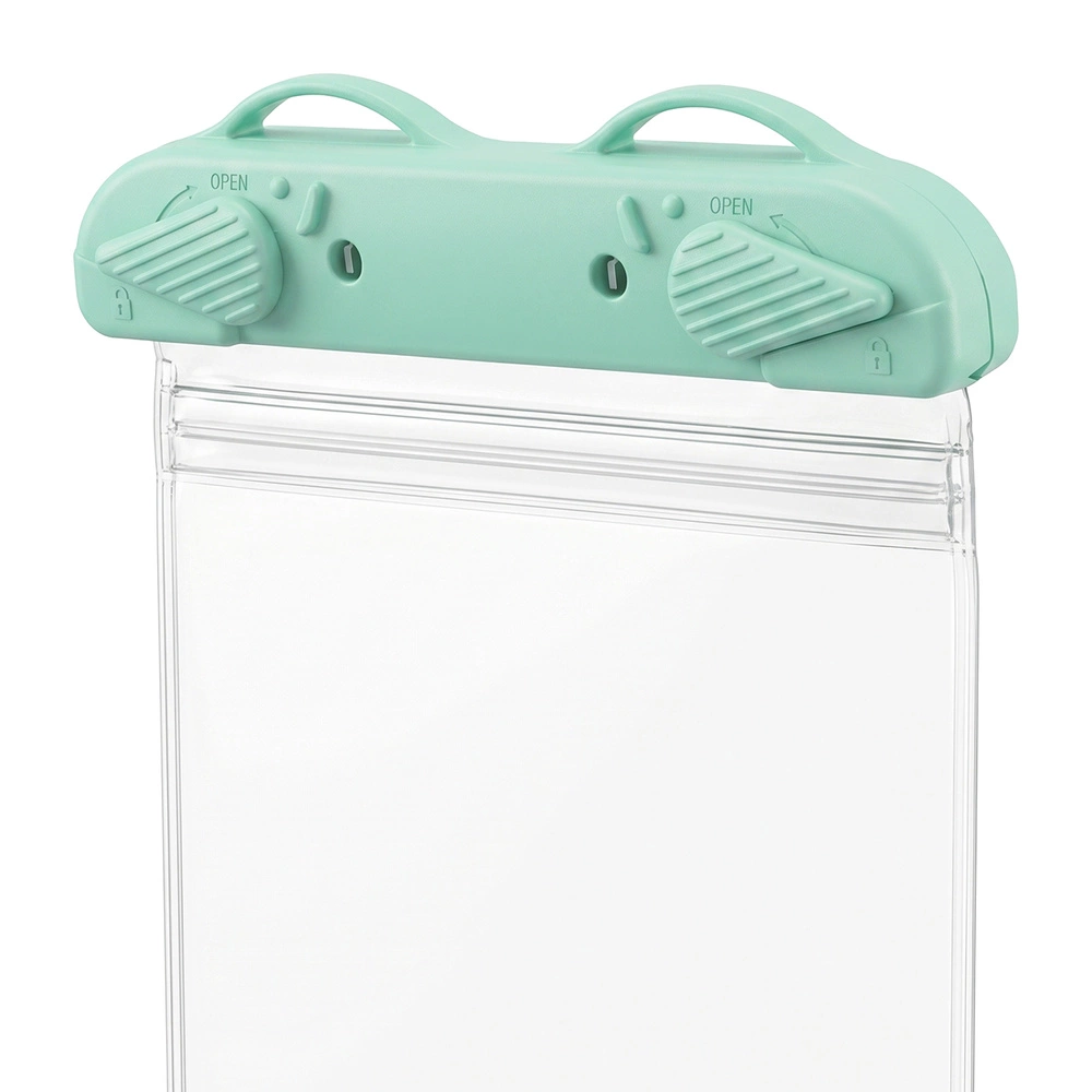 Funda impermeable para teléfono IPX8, universal, arcoíris, verde