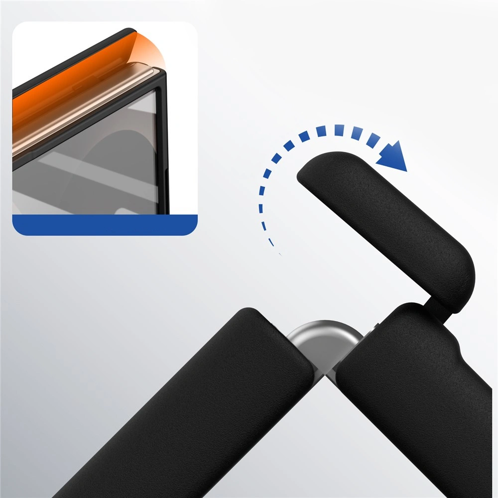 Custodia per Samsung Galaxy Z Fold 8, con vetro per lo schermo esterno, per MagSafe, nera