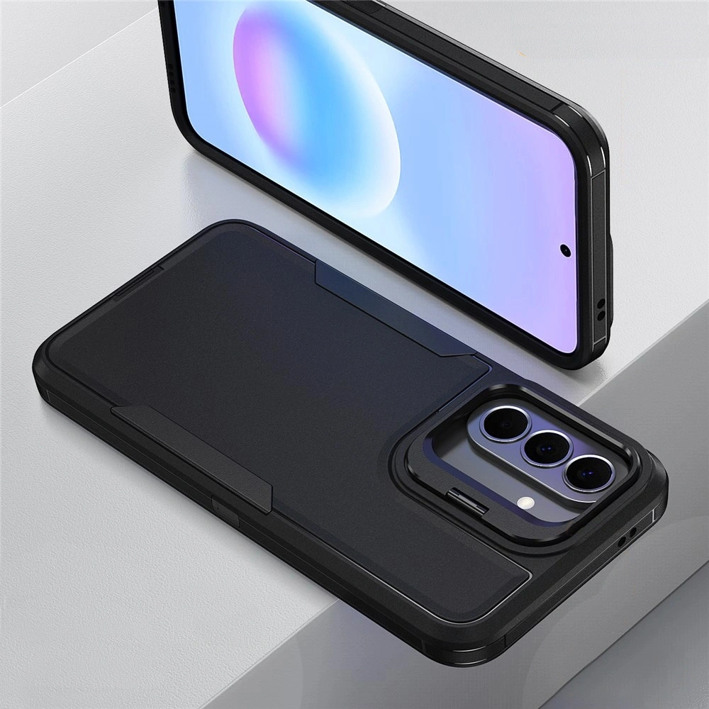 Étui blindé pour Samsung Galaxy A27 5G, avec support, noir