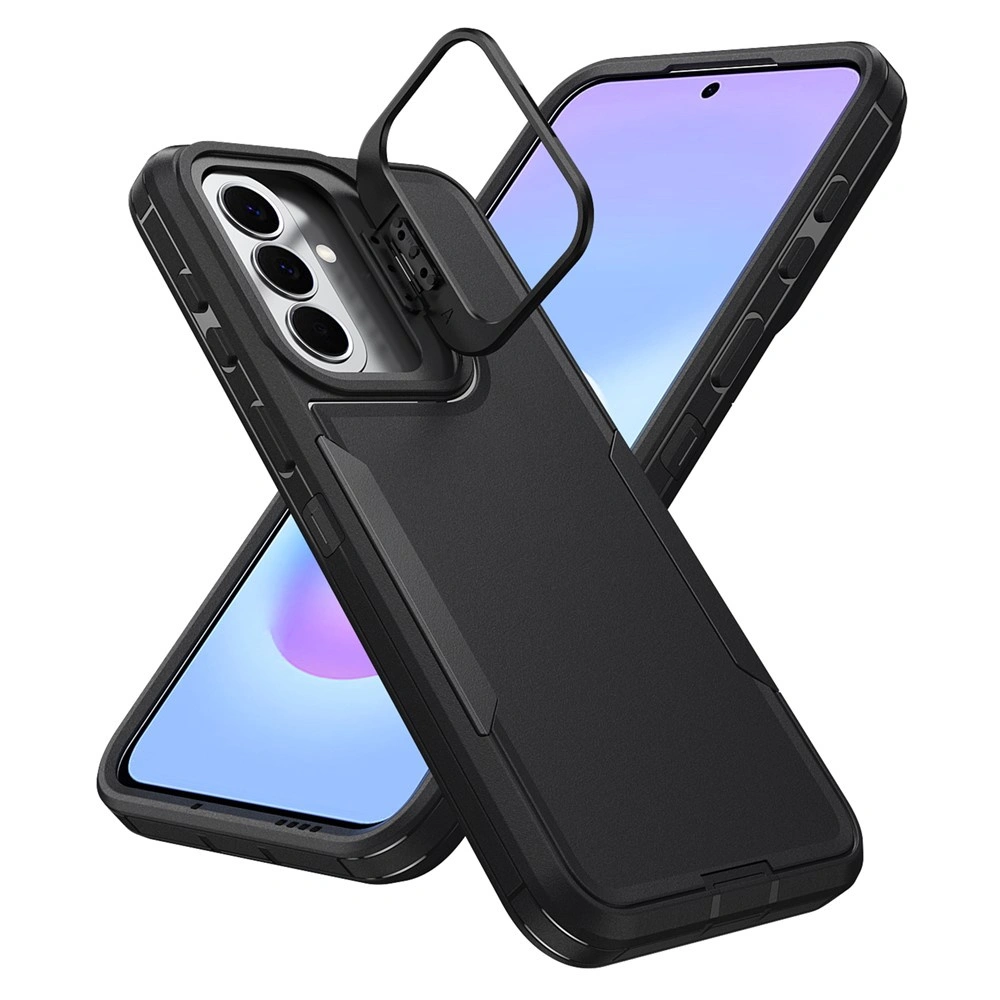 Coque blindée pour Samsung Galaxy A27 5G, avec support, noire