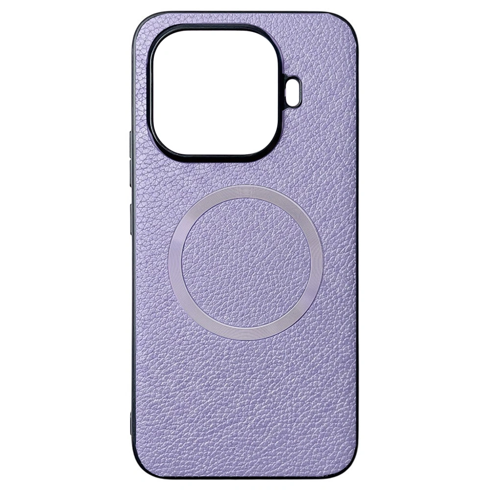 Funda para Xiaomi 17T, Híbrida de cuero, para MagSafe, morada