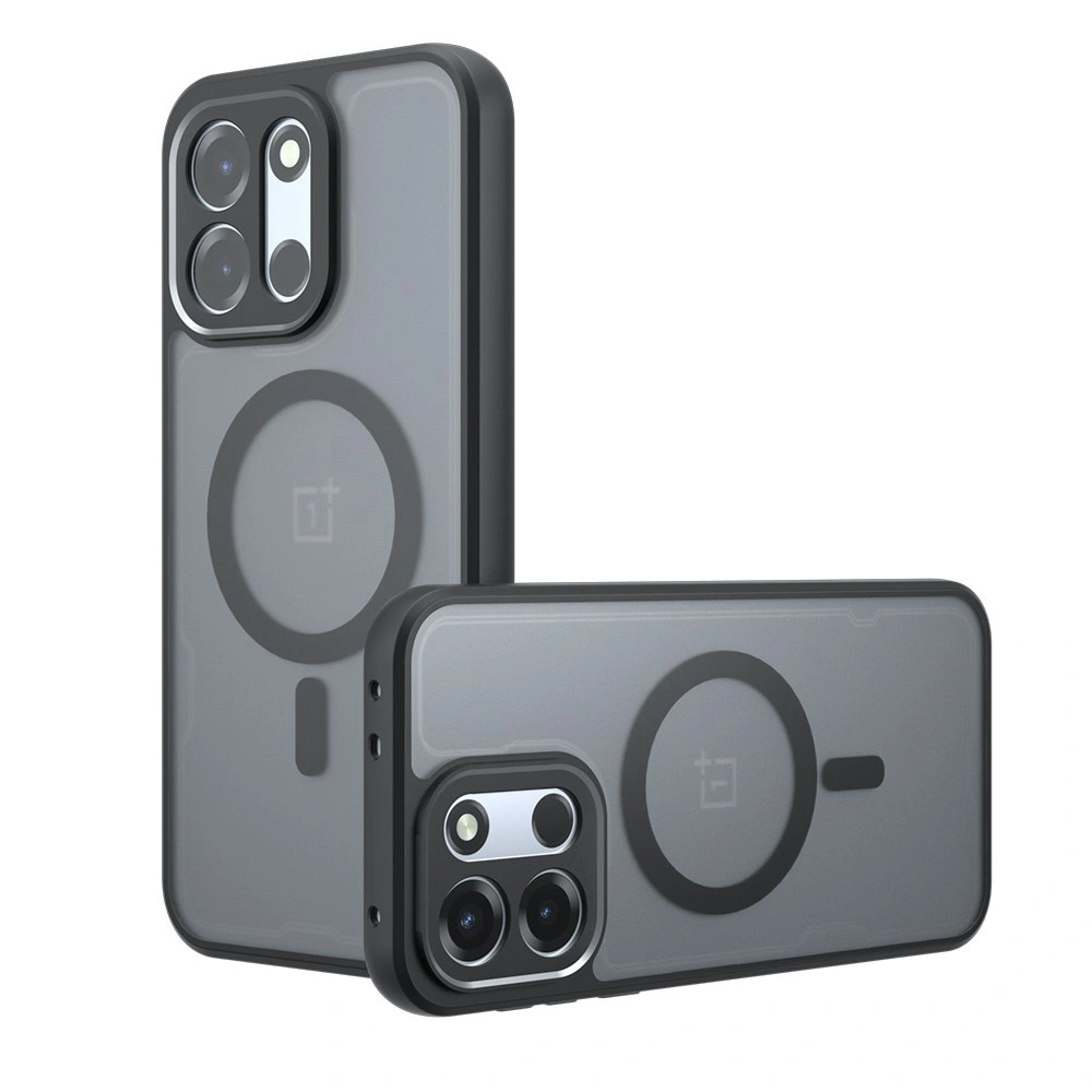Coque pour OnePlus Nord 6, coque mate, pour MagSafe, noire