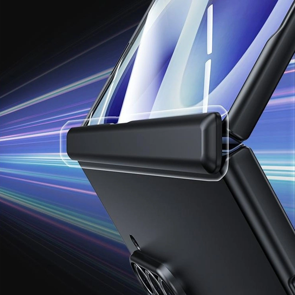 Custodia per Samsung Galaxy Z Fold 8 Ultra, custodia rigida, con vetro per lo schermo esterno, nera
