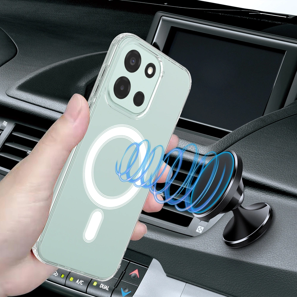 Funda para OnePlus Nord 6, Fusion Hybrid, para MagSafe, transparente