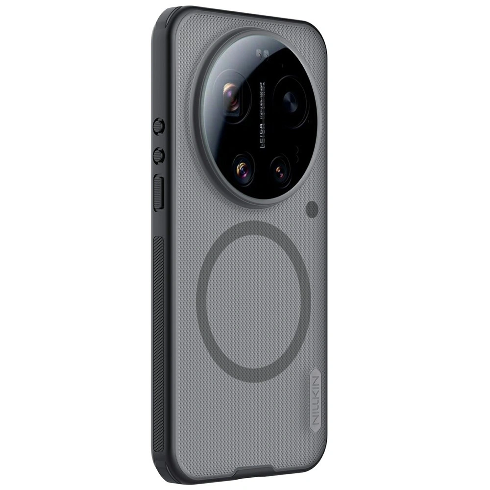 Custodia fumé per Xiaomi 17 Ultra, Nillkin Super Frosted Shield Pro, nera