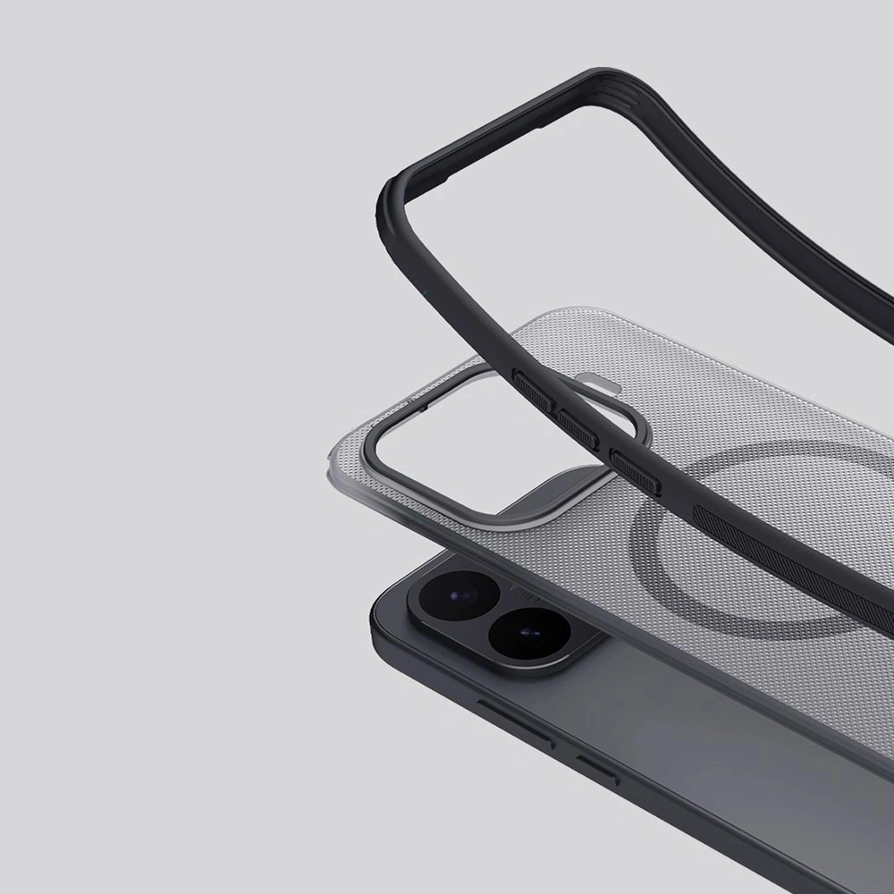Custodia fumé per Xiaomi 17T Pro, Nillkin Frosted Shield Pro Magnetic, per MagSafe, nera