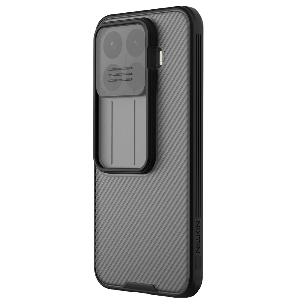 Custodia fumé per Xiaomi 17T Pro, Nillkin Camshield Pro, nera
