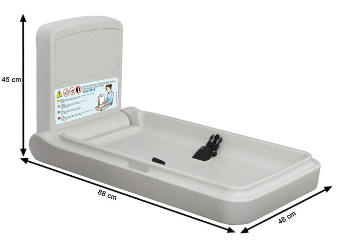 Table à langer verticale