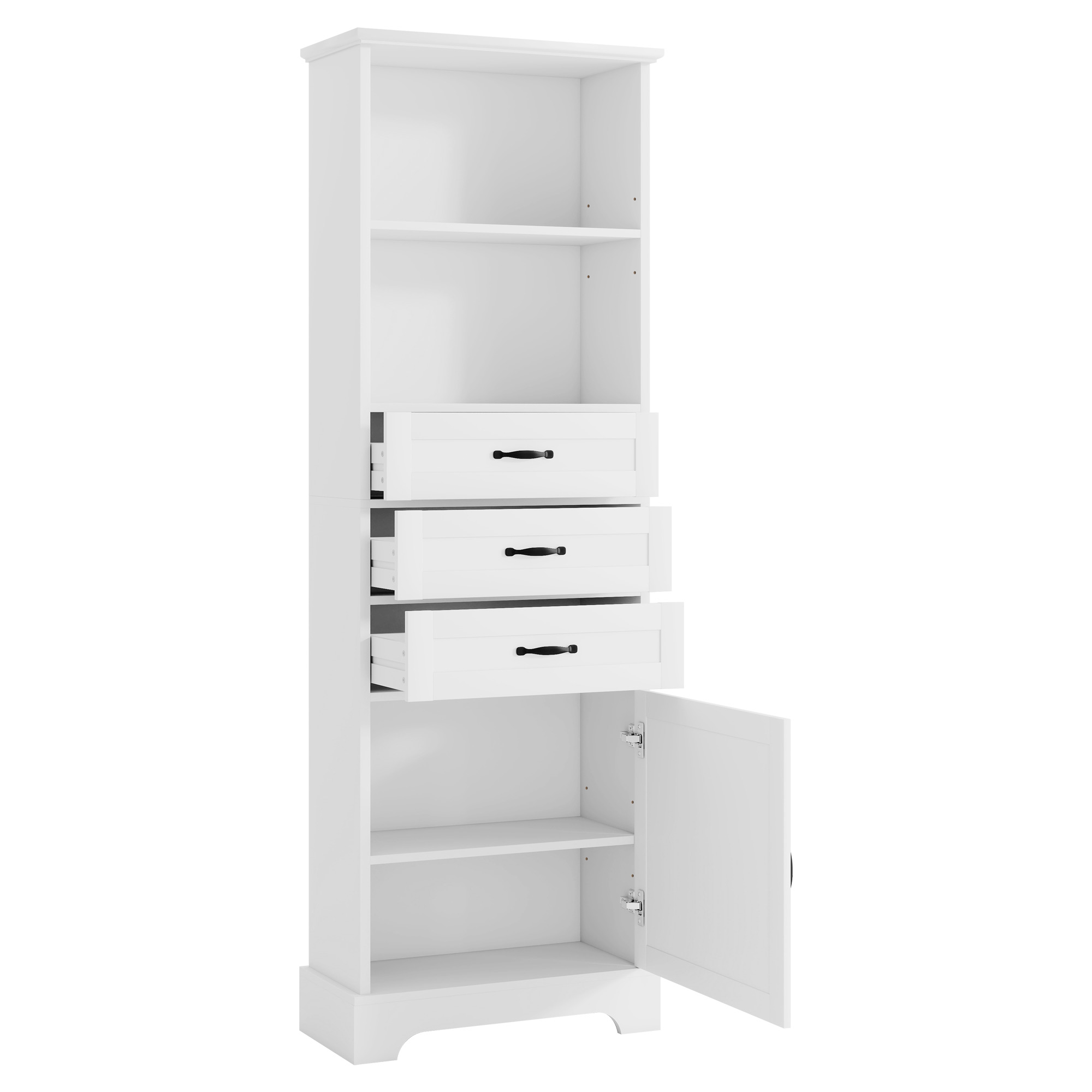Design blanc élégant avec pieds rehaussés