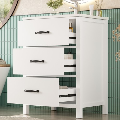 Vasque monobloc en céramique avec trop-plein