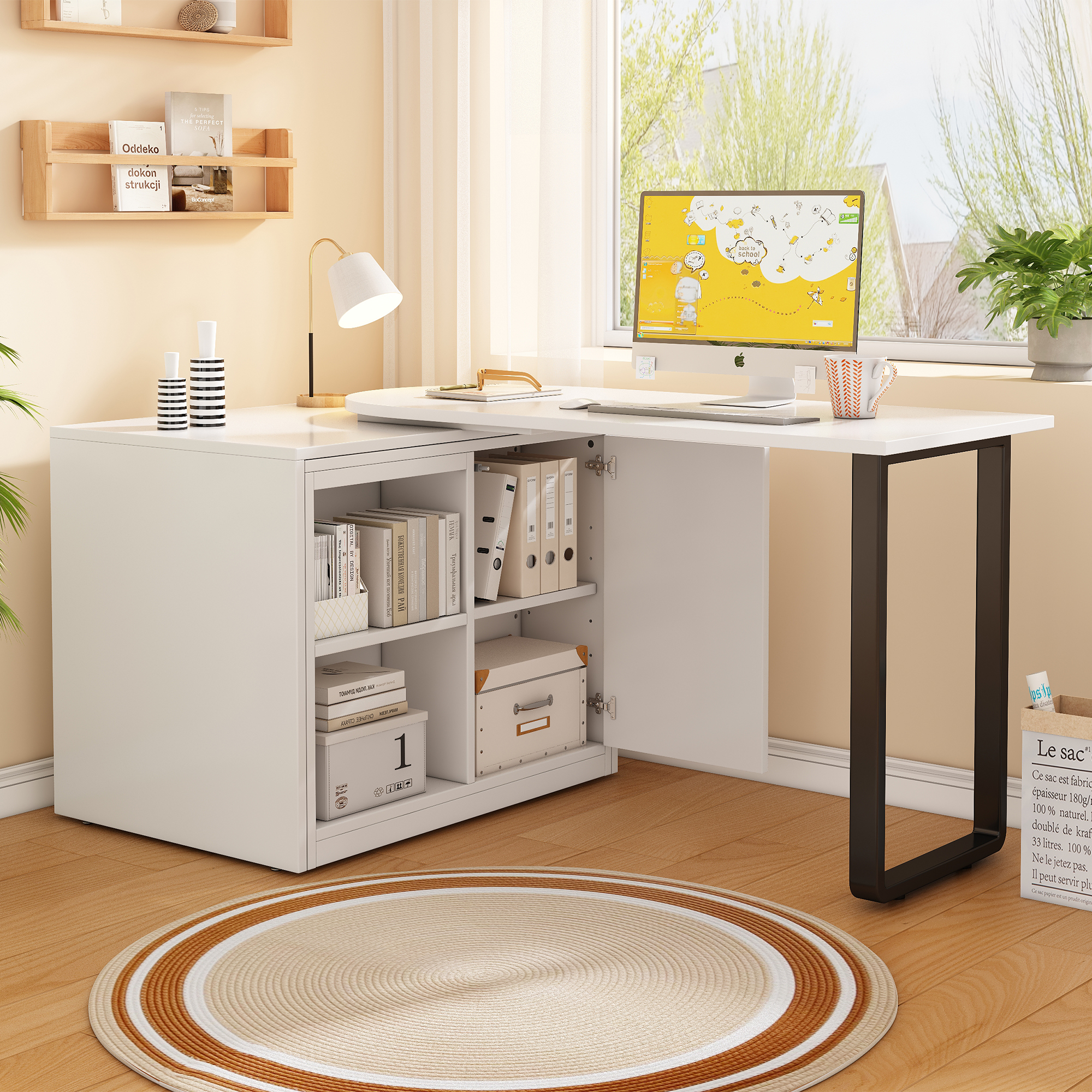 Dieser 2-in-1 Schreibtisch und das Klappbett verfü
