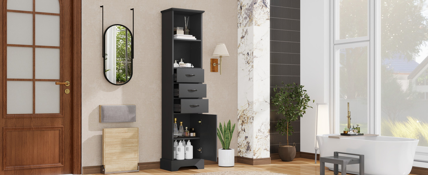 Meuble dans une salle de bain