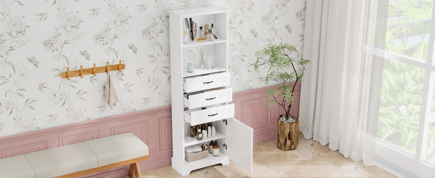 Meuble dans une salle de bain