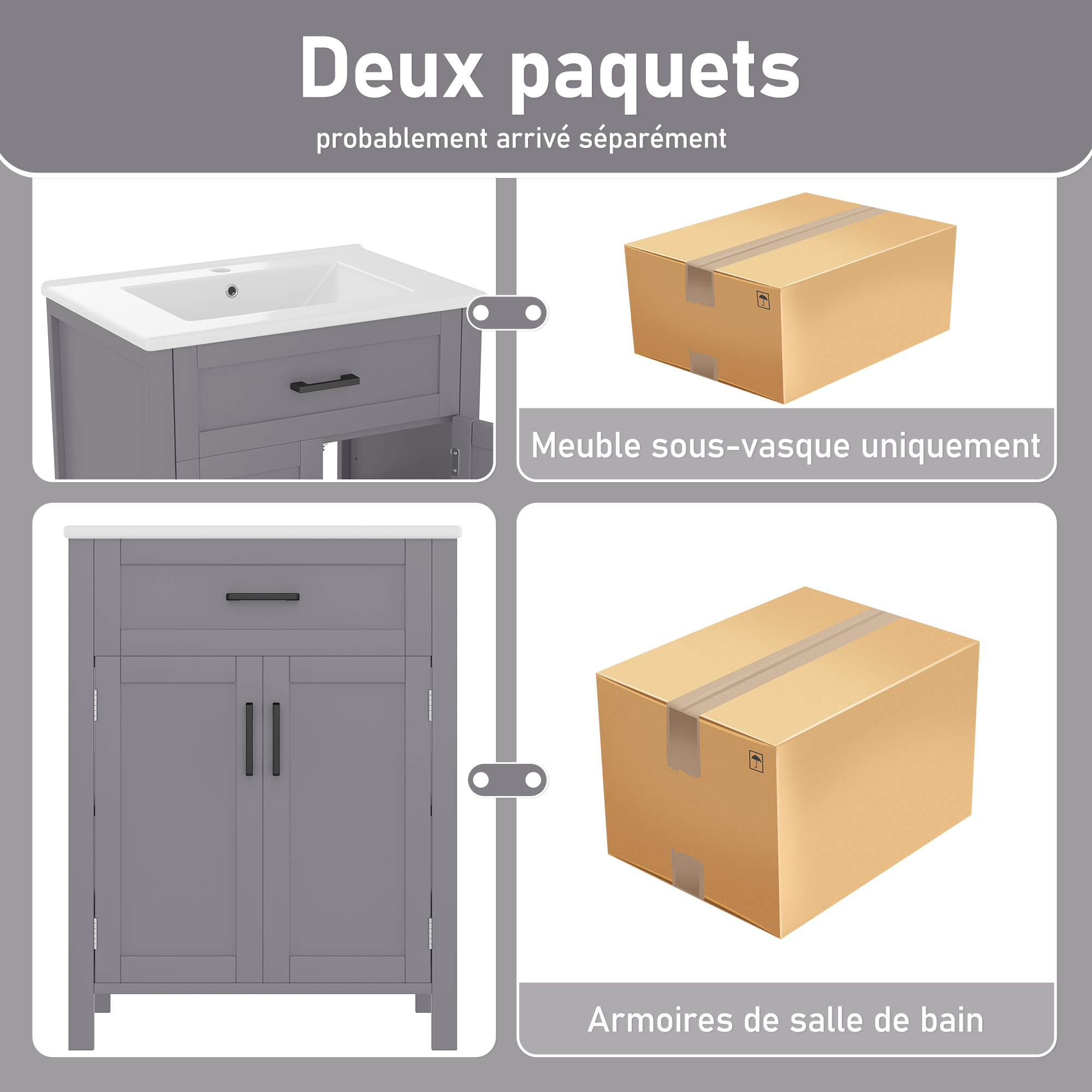 Détail du meuble vasque