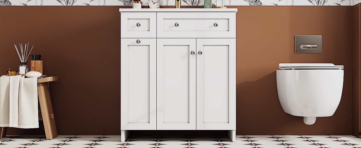 Détail du meuble vasque