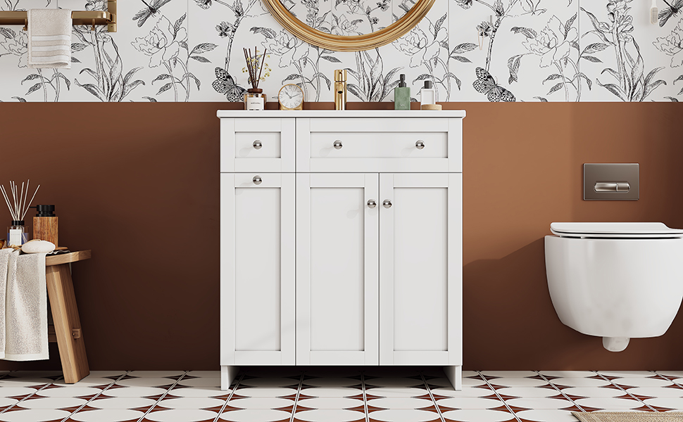 Détail du meuble vasque