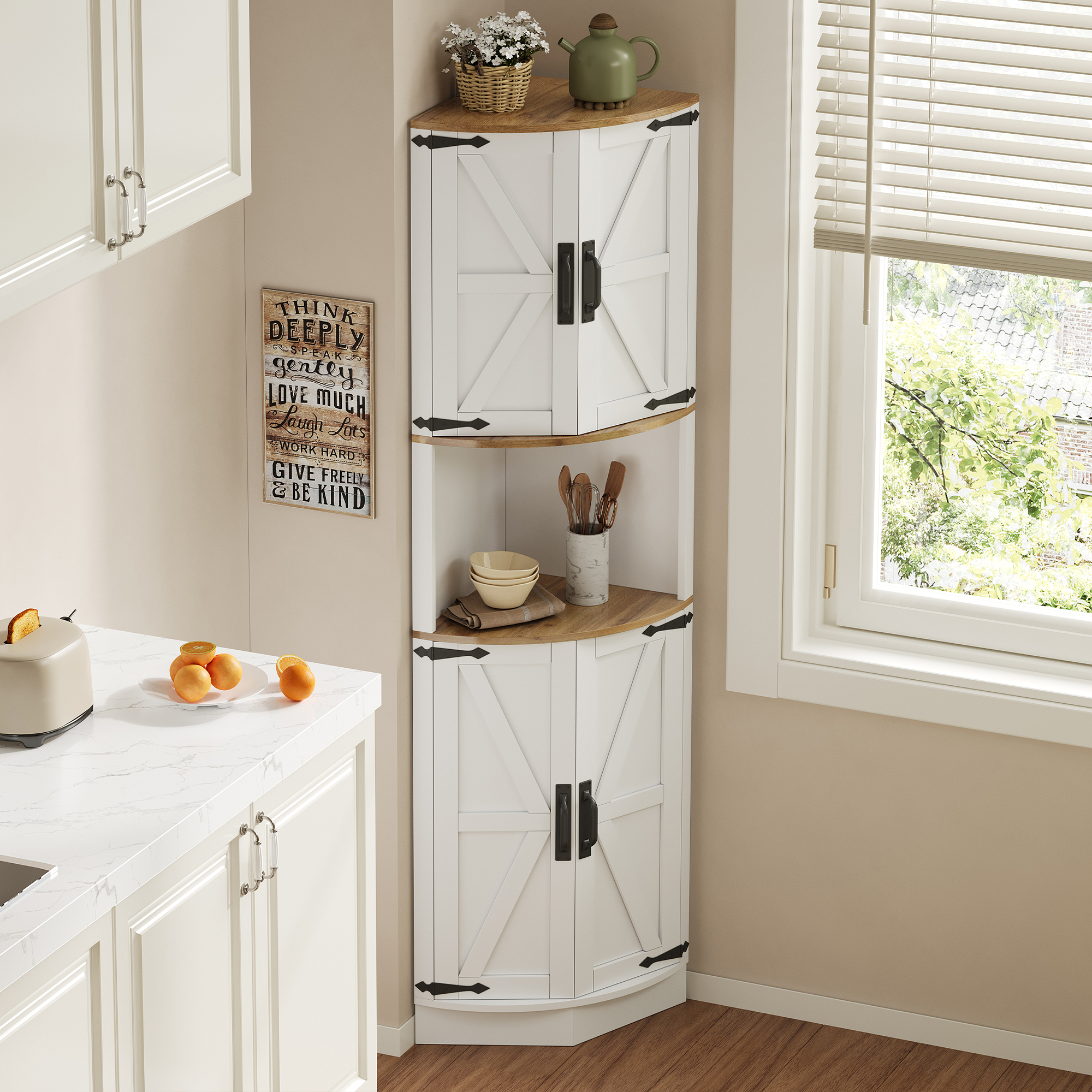 Buffet haut de cuisine Blanc, vue 1
