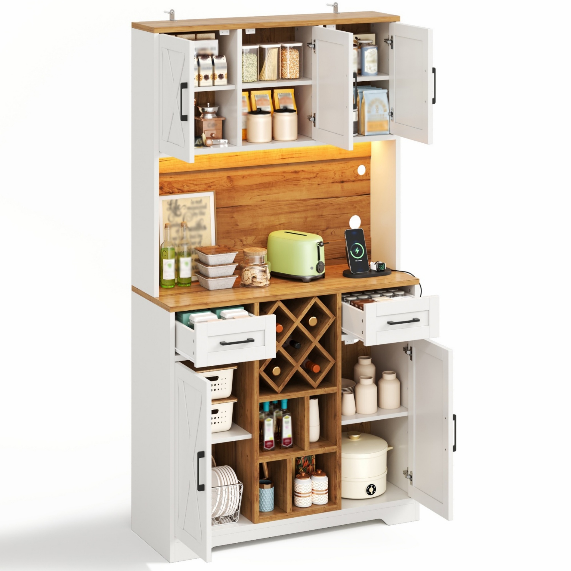 Buffet haut de cuisine Marron, vue 5