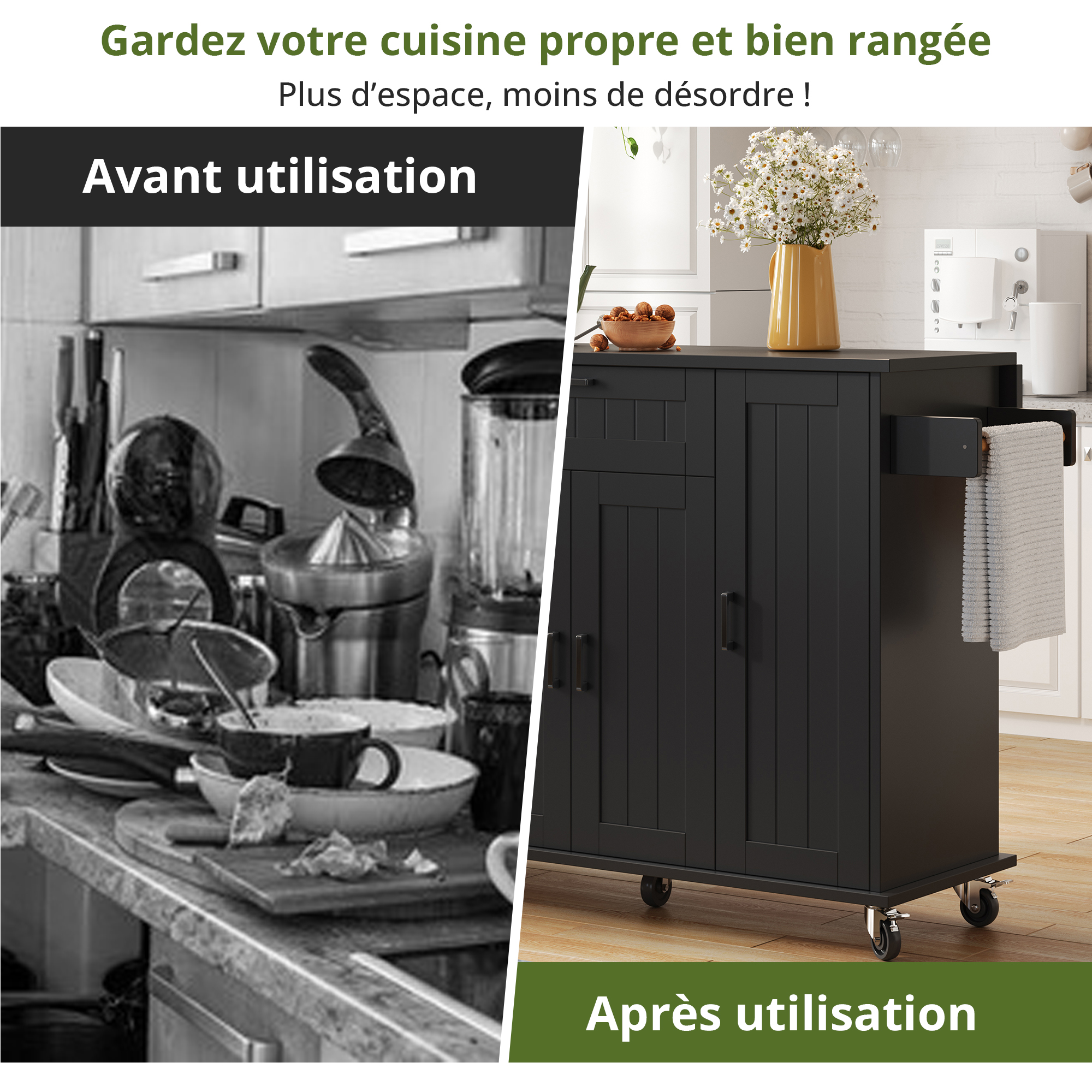 Présentation du îlot de cuisine