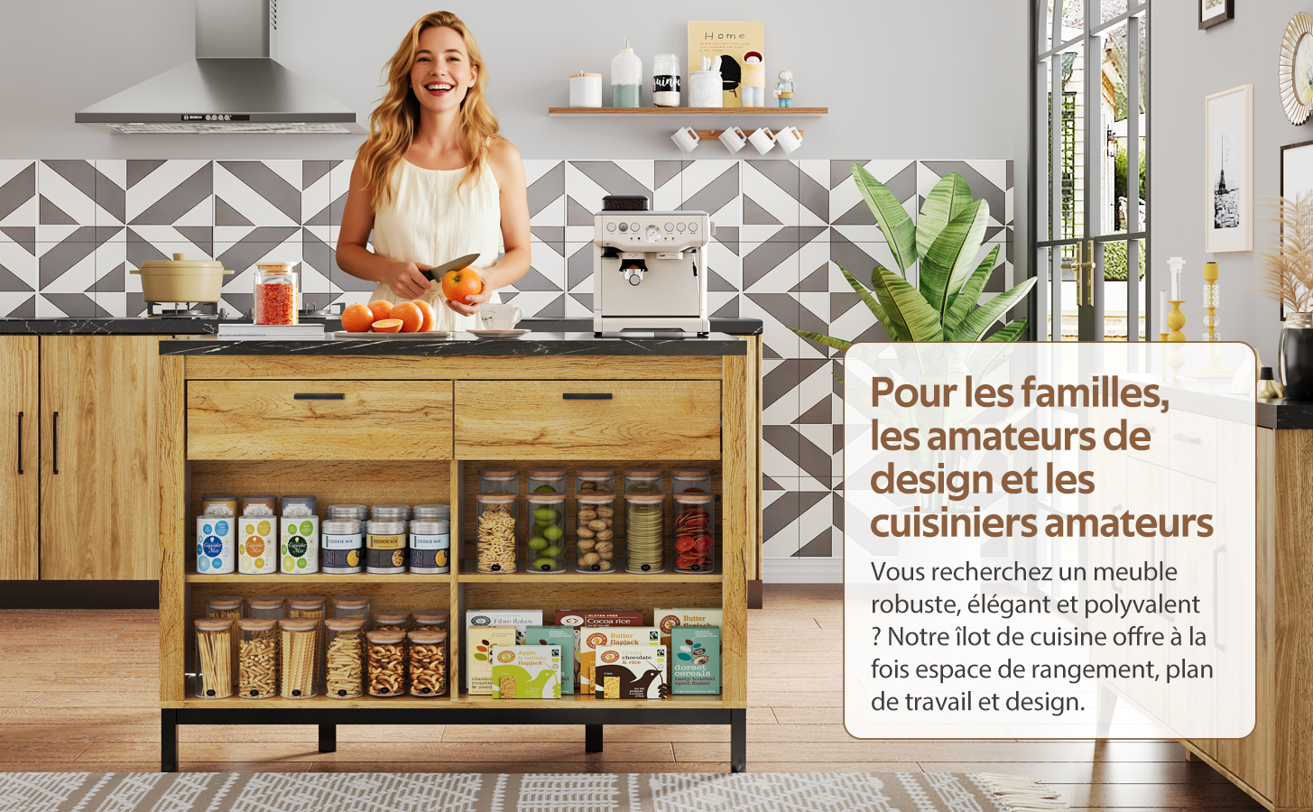 Présentation du îlot de cuisine