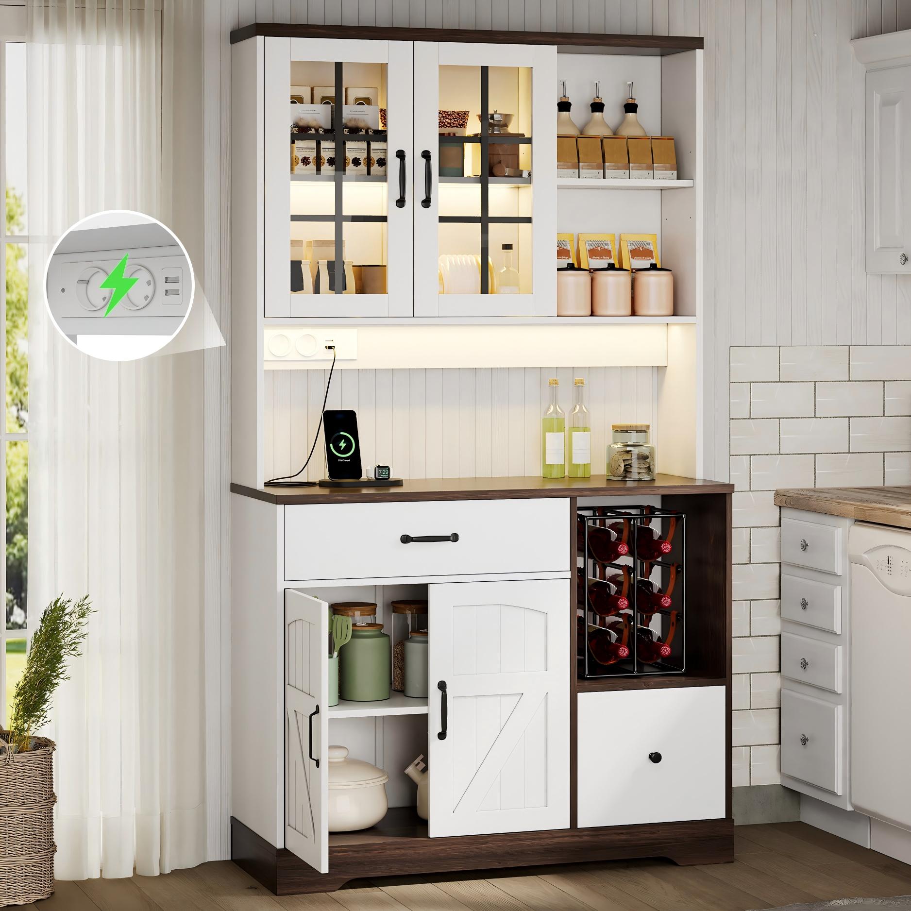 Buffet haut de cuisine Blanc, vue 1