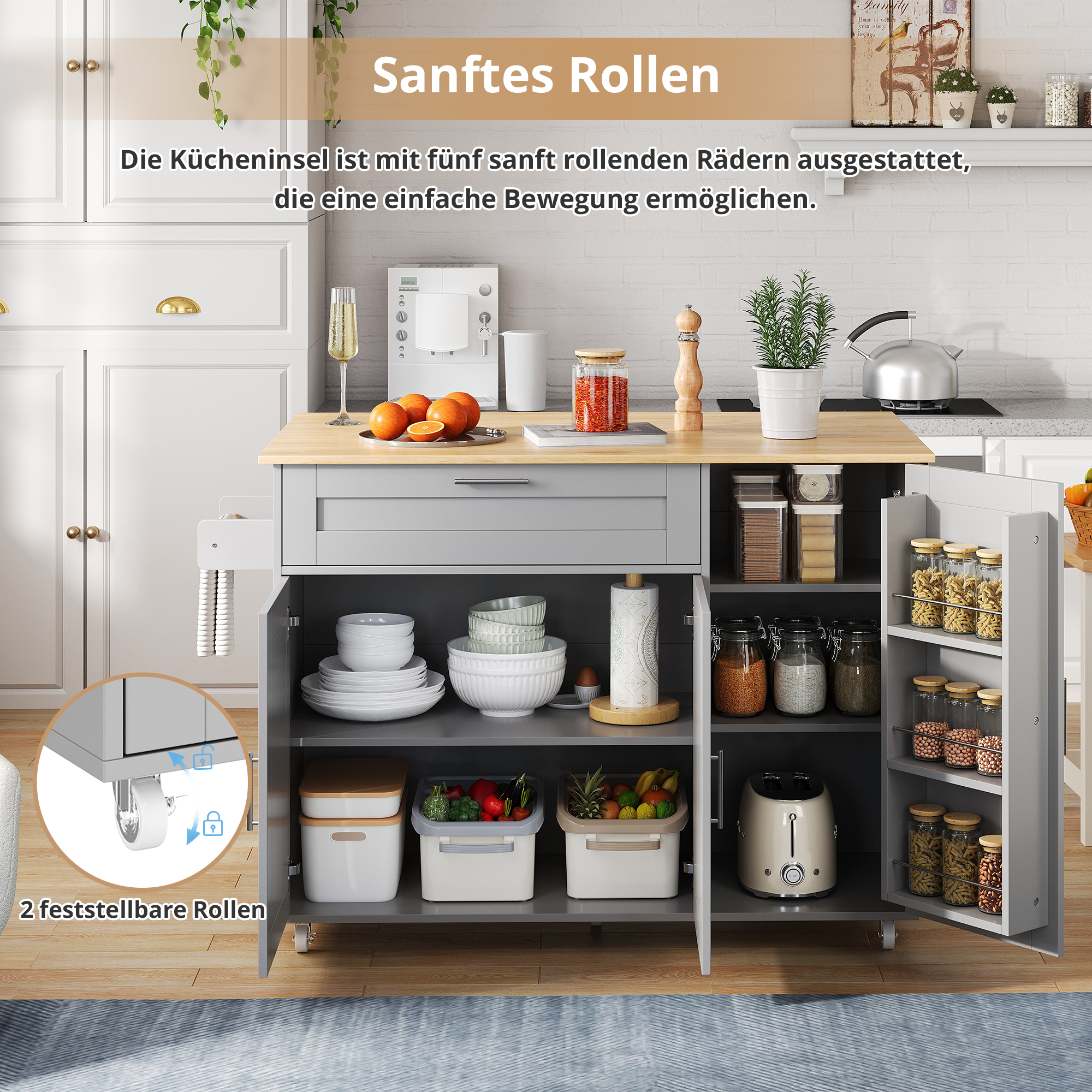 Plateau rabattable des chariot von cuisine