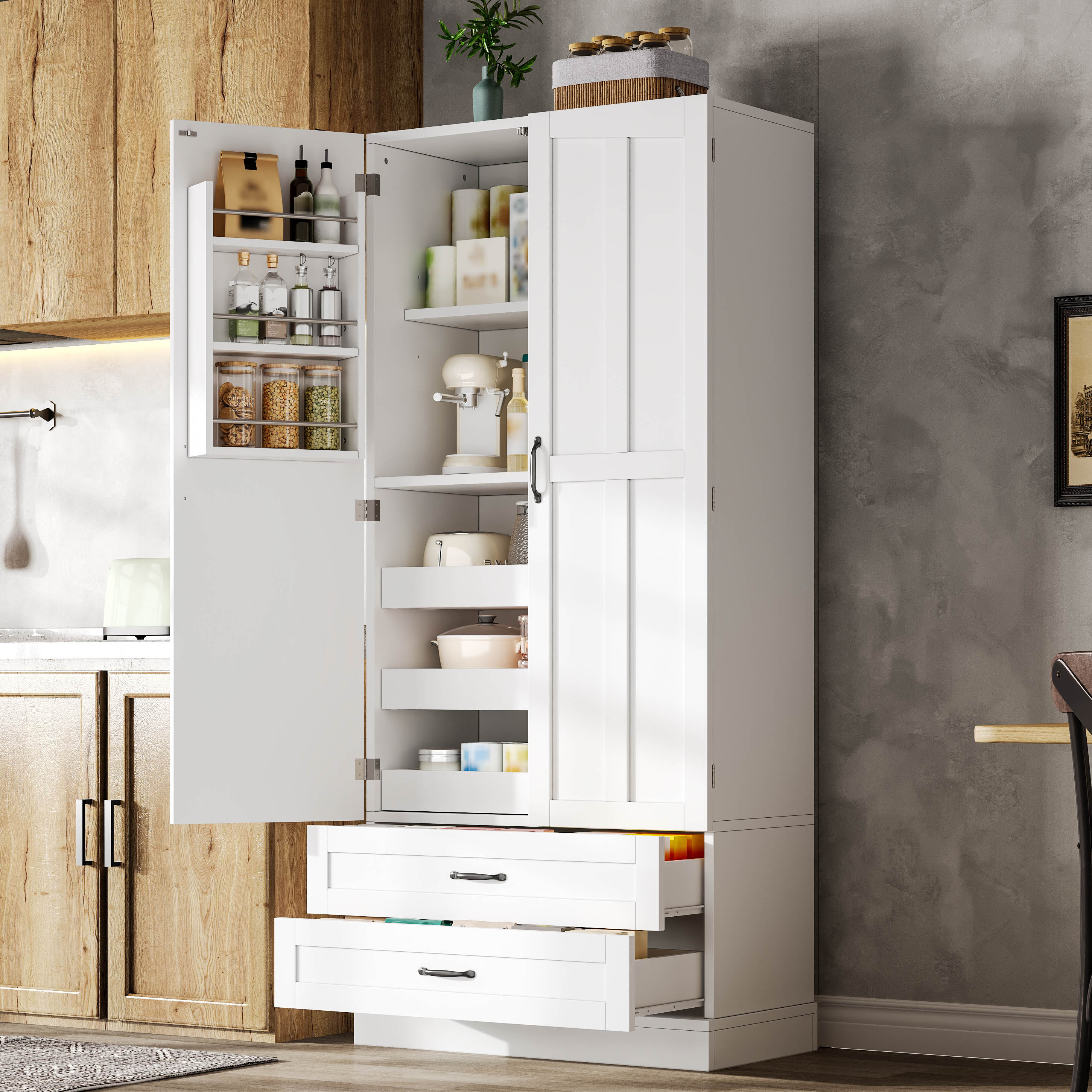 Buffet haut de cuisine Blanc, vue 2