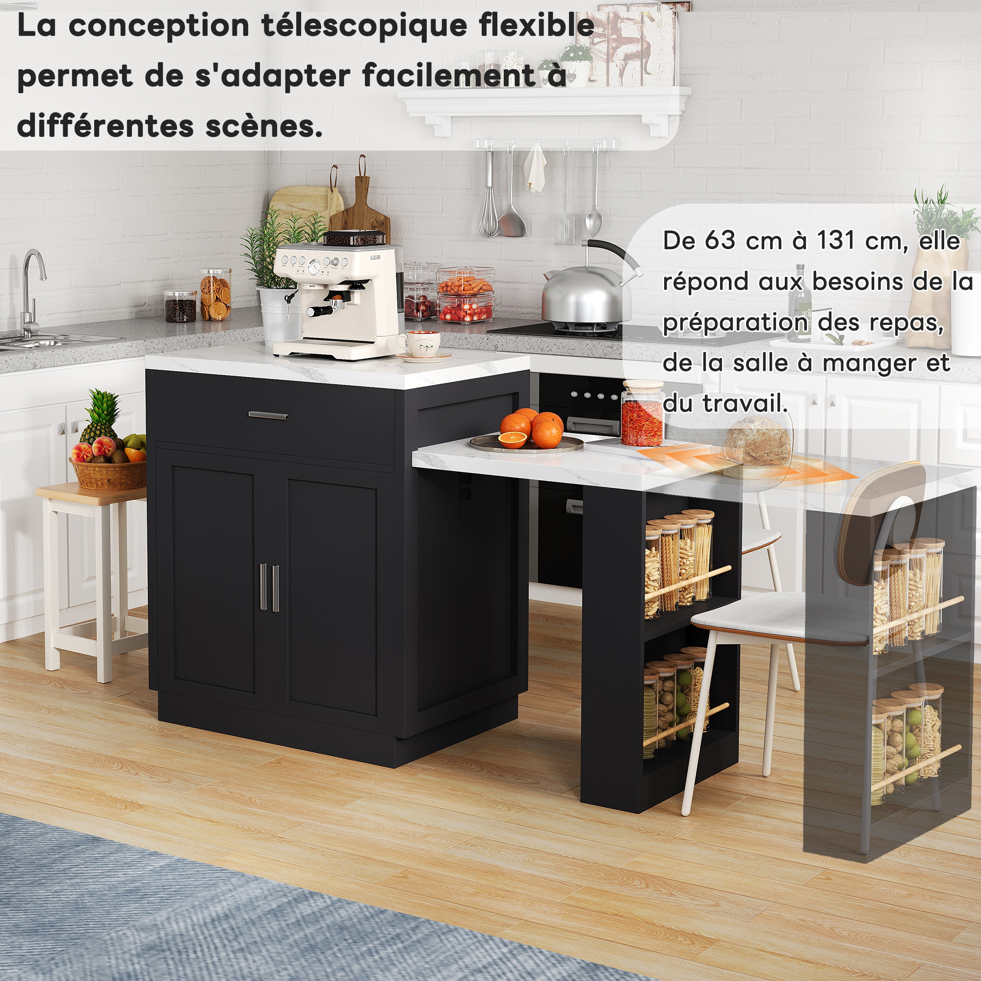 Présentation du îlot de cuisine