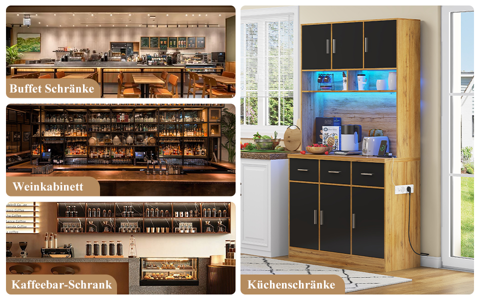 Buffet multifonction 100 x 40 x 180 cm avec éclair - image 18