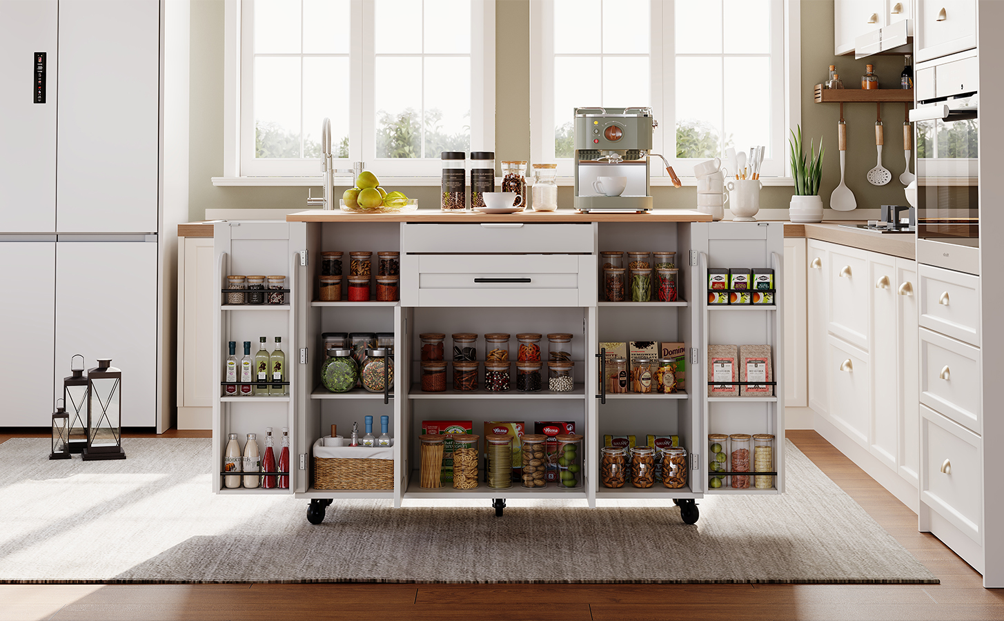 Détail du îlot de cuisine