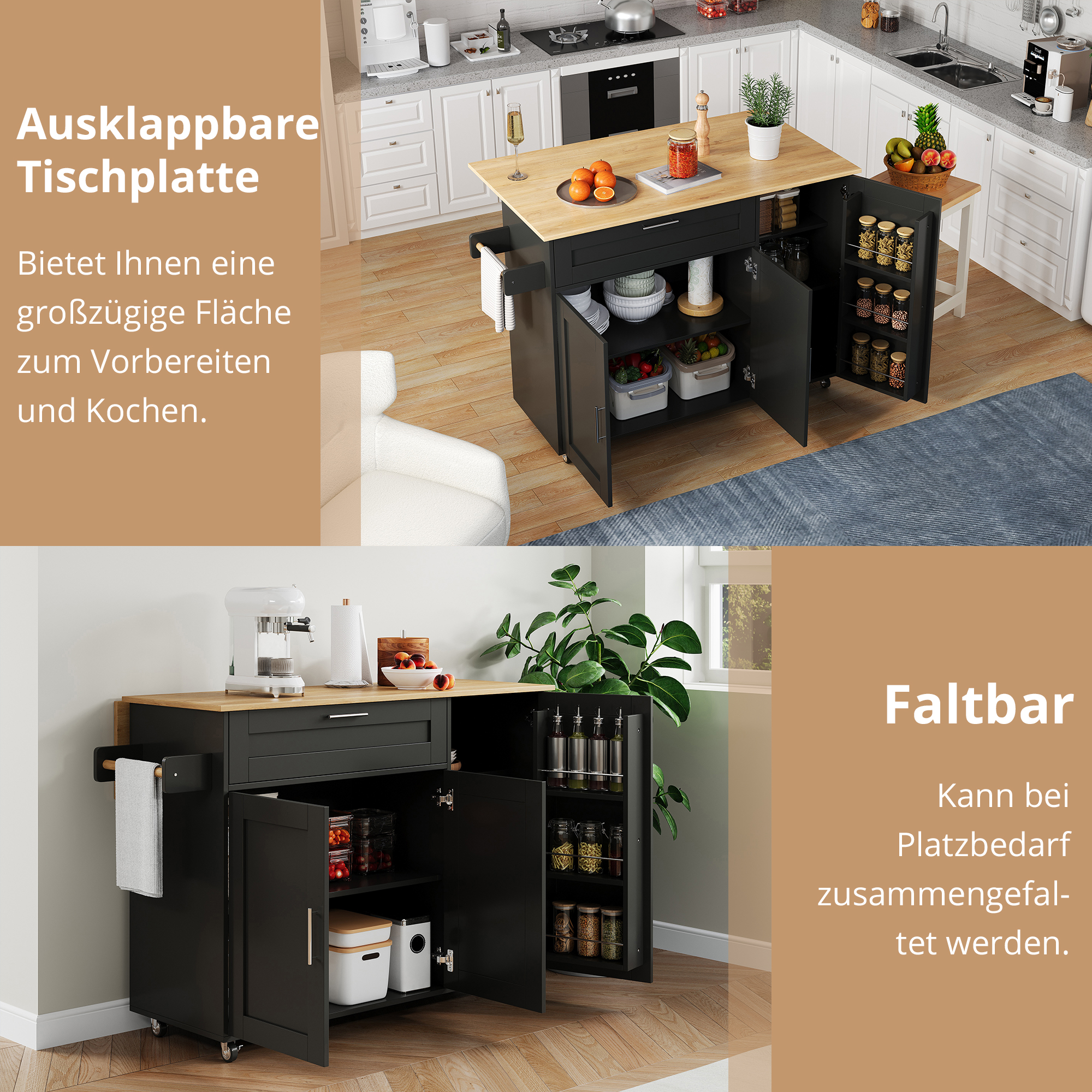 Espace von rangement geräumig mit plusieurs options