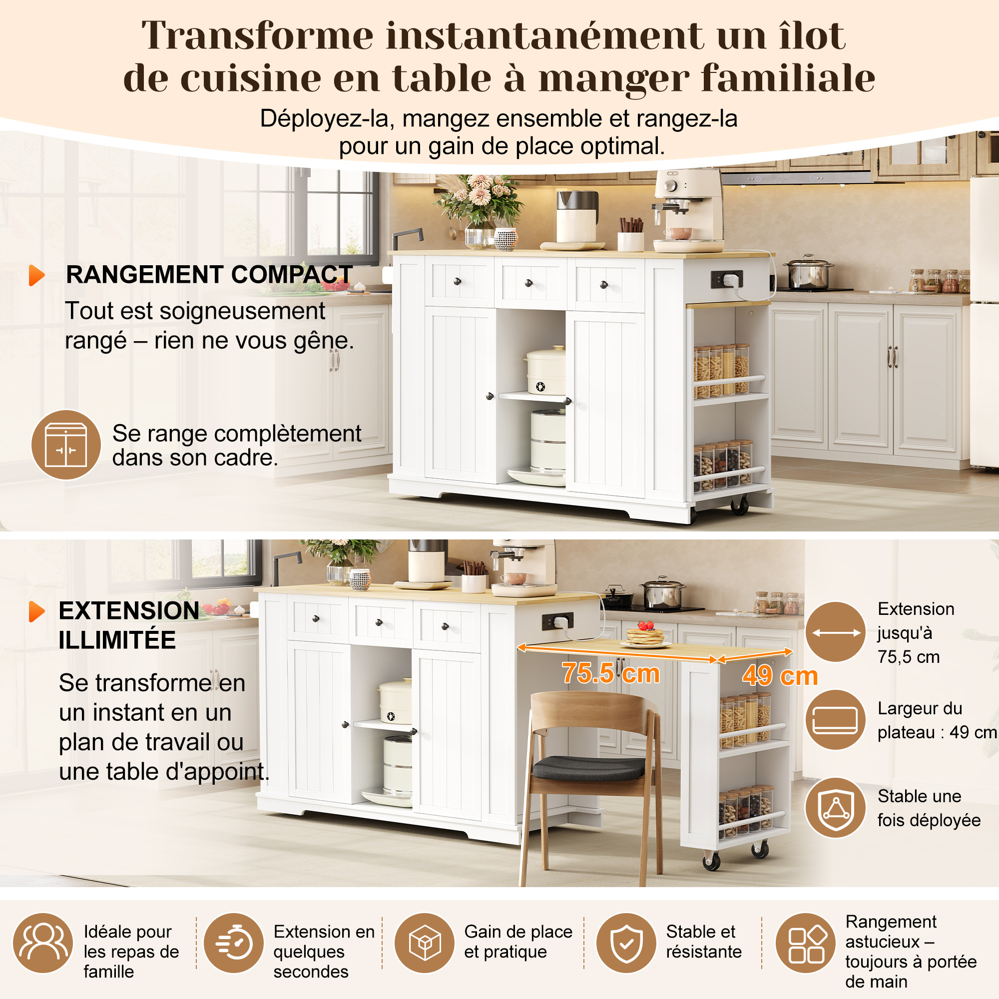 Finition soignée et élégante