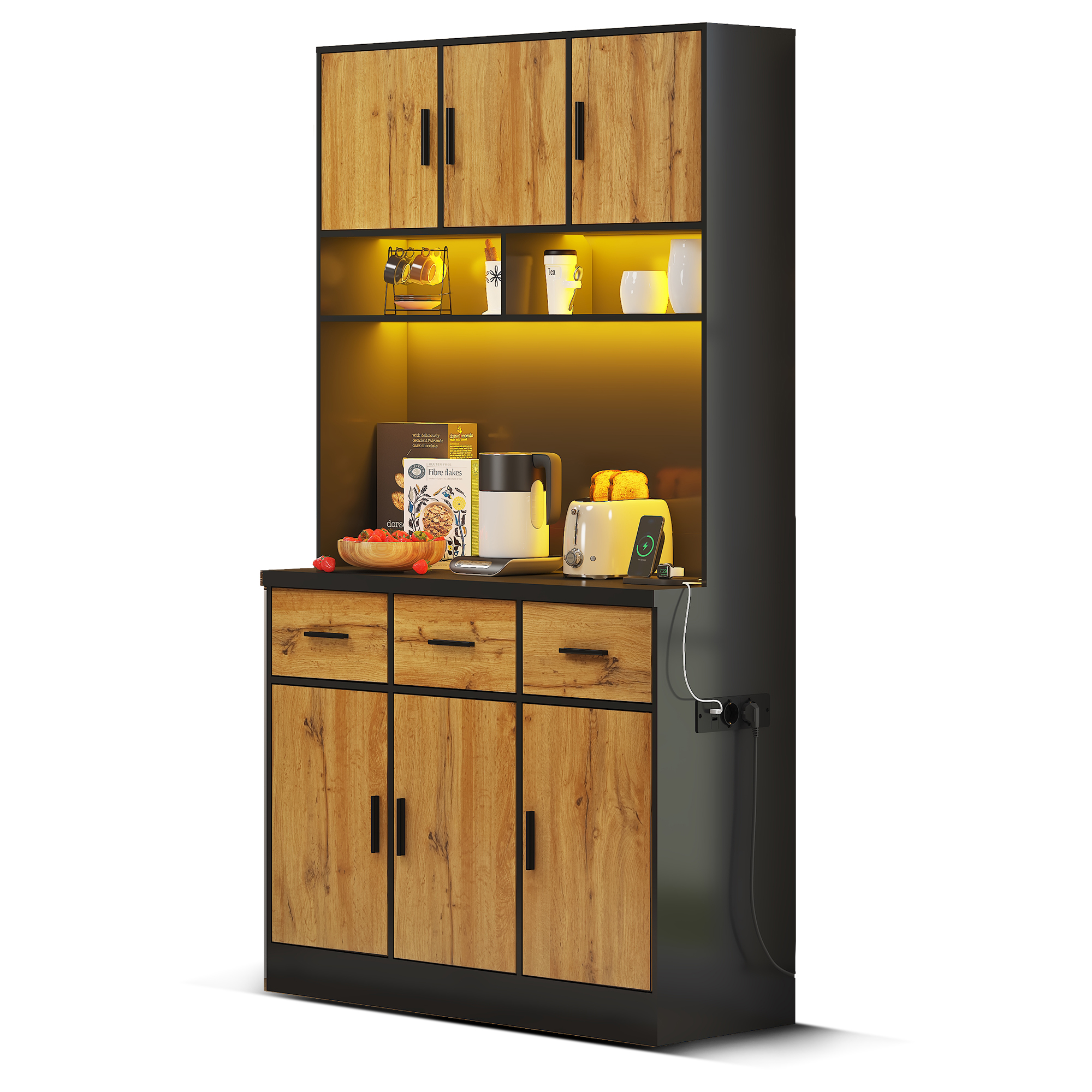 Buffet haut de cuisine Noir, vue 1