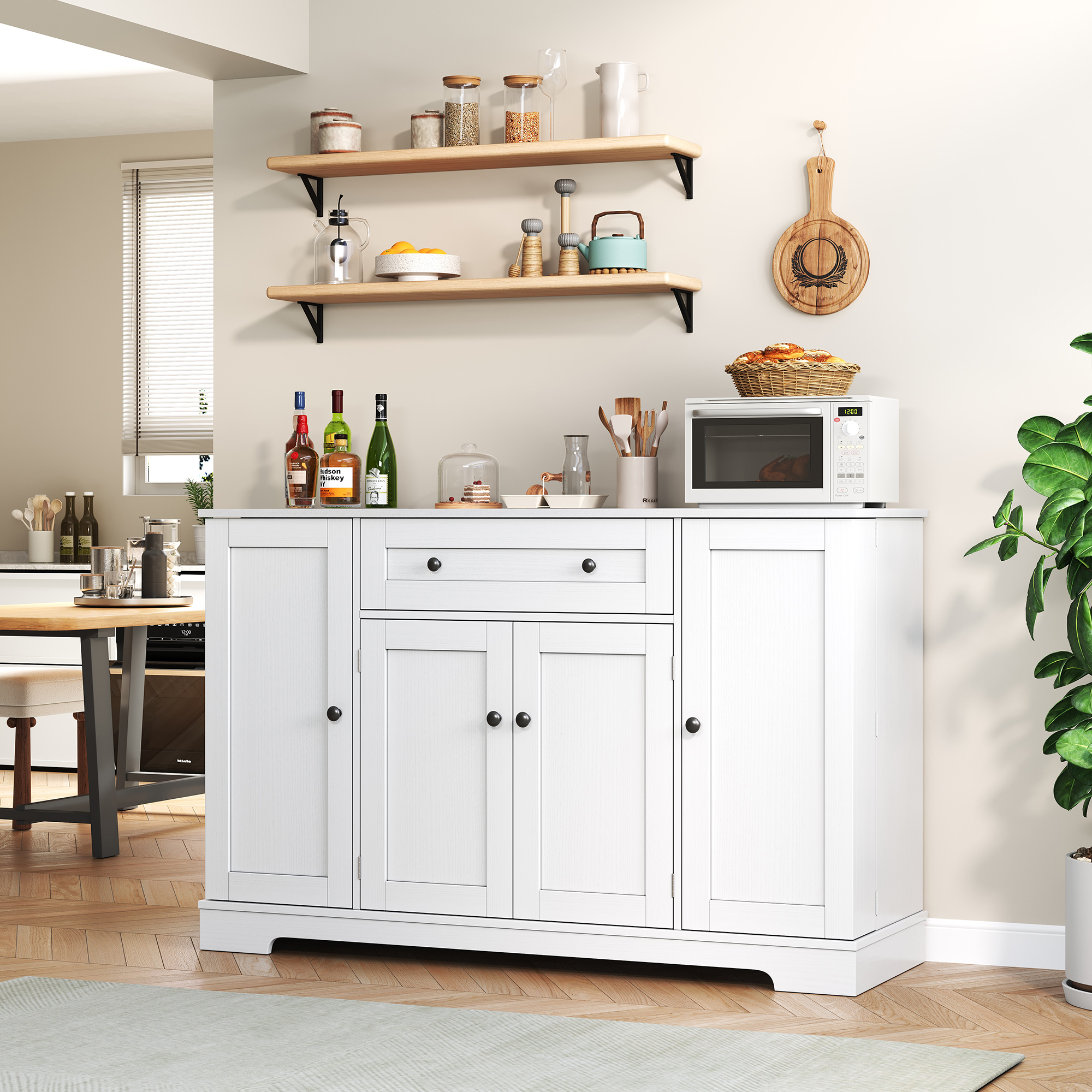 Multifunktionales Küchenbuffet – 138 cm Sideboard 