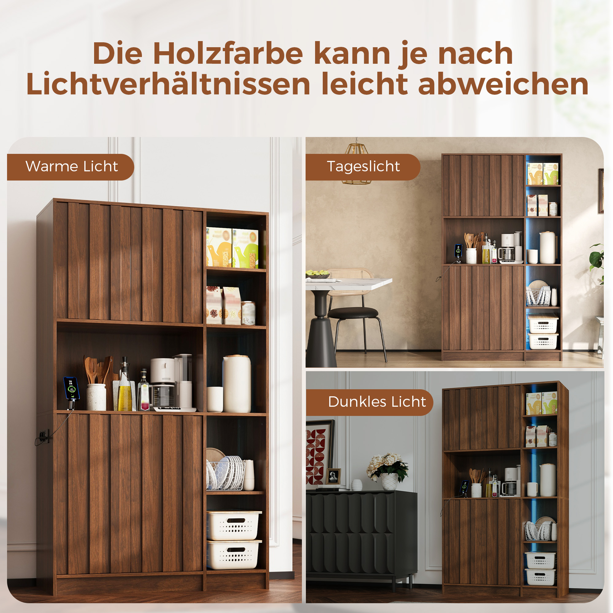 Meuble dans une cuisine moderne